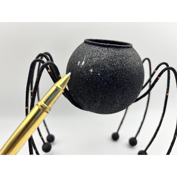 Pier 1 Glitter Halloween Spider Candle Holder Set of 2 Tea light - Picture 10 of 11